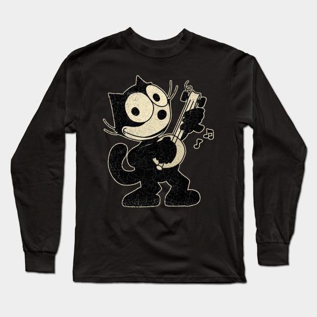 Felix the cat Long Sleeve T-Shirt by valentinahramov